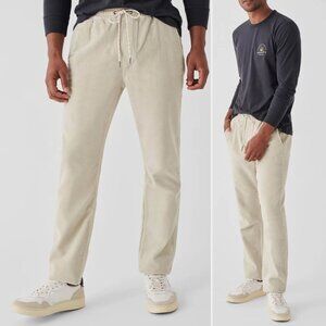 Men's Faherty Pull-on Corduroy Pants Stone Beige - M